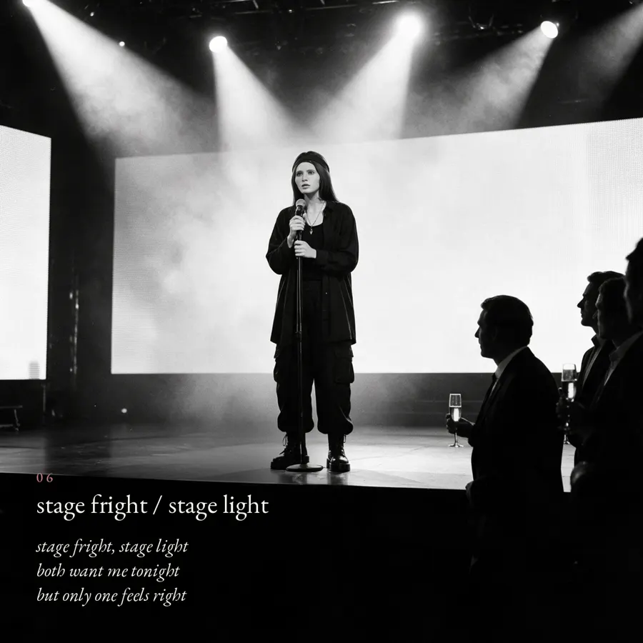 Booklet Seite 06 – stage fright / stage light